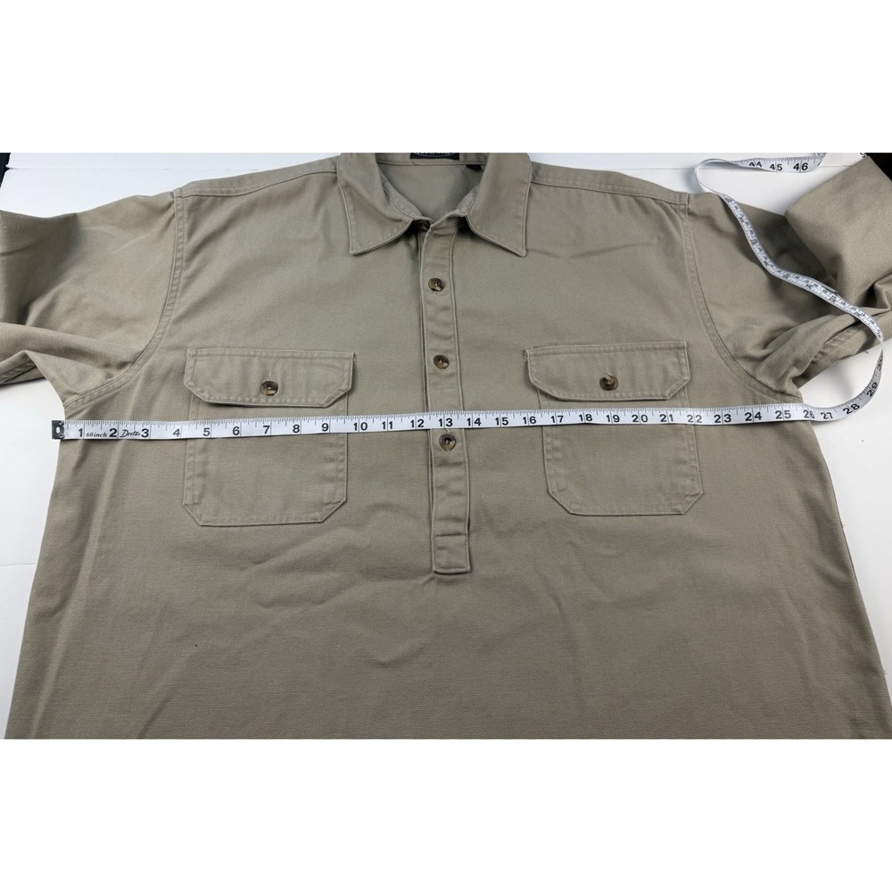 Arborwear USA Heavyweight Cotton Work Shirt XL Khaki Pullover Utility Gorpcore - Picture 5 of 6